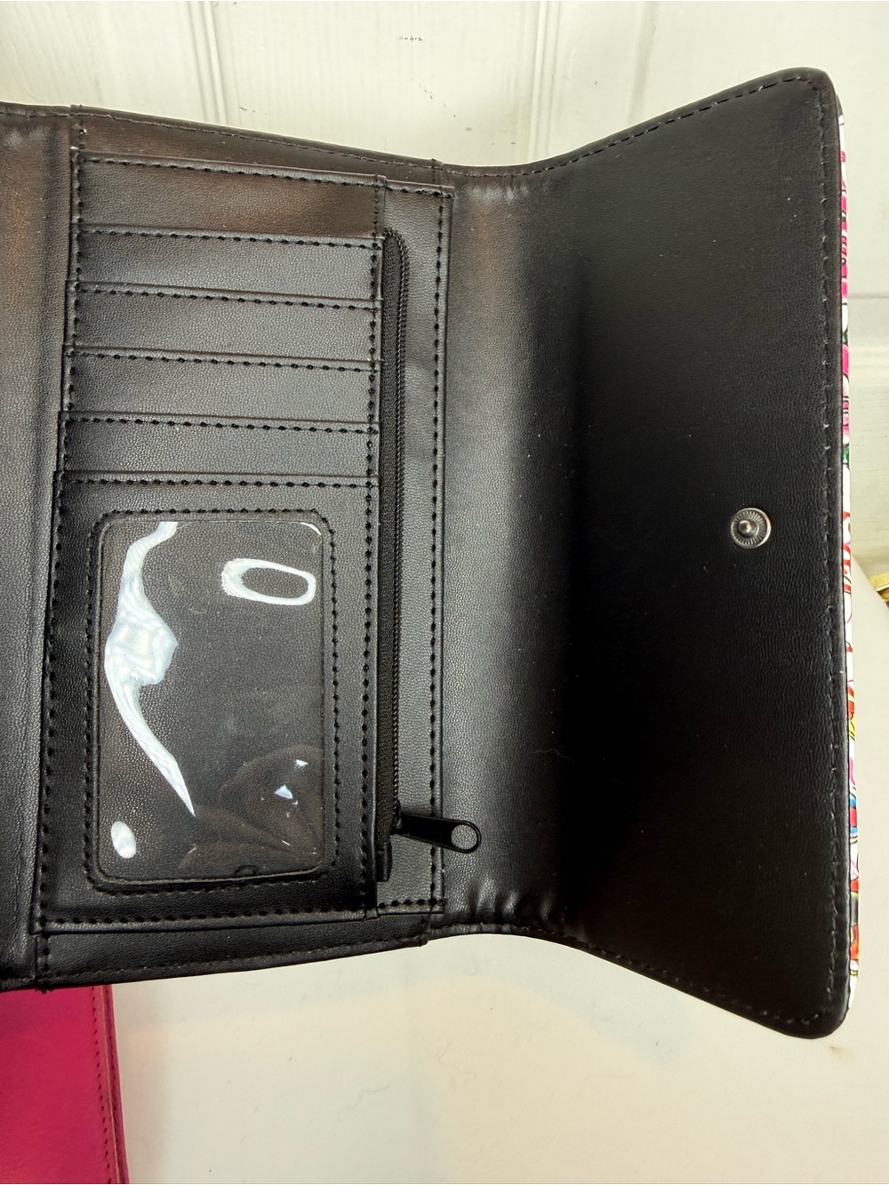 ED HARDY WHITE REBEL GARDEN FLAP LONG WALLET - Picture 12 of 12